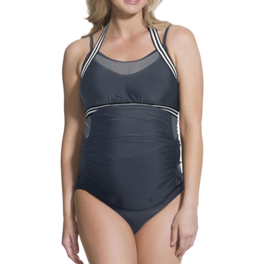 Swim Cake Maternity Chlorine Resistant Tankinis | Rosewater Chinotto Tankini Set