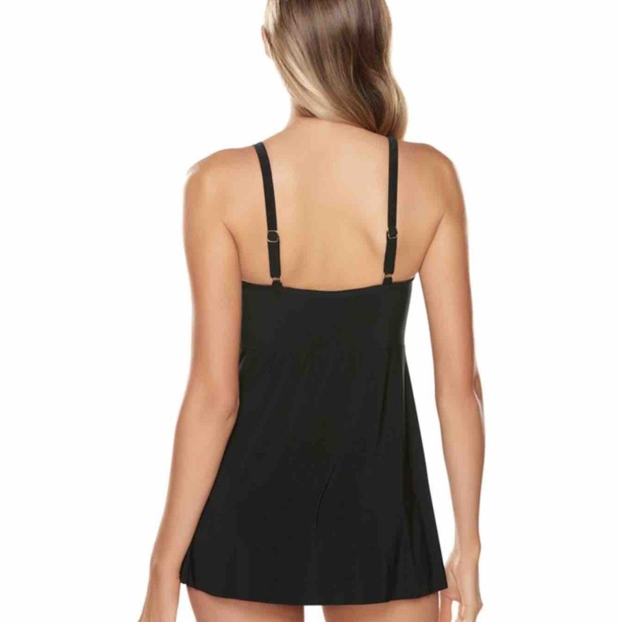 Swim Miraclesuit Swim Accessories | Twisted Sisters Adora Short Padded Shaping Swimdress