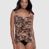 Swim Miraclesuit Balcony Tankinis | Ocicat Dazzle Underwired Draped Tankini Top