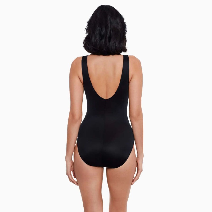 Swim Miraclesuit Control Swimsuits | Illusionists Palma Shaping High Neck Swimsuit