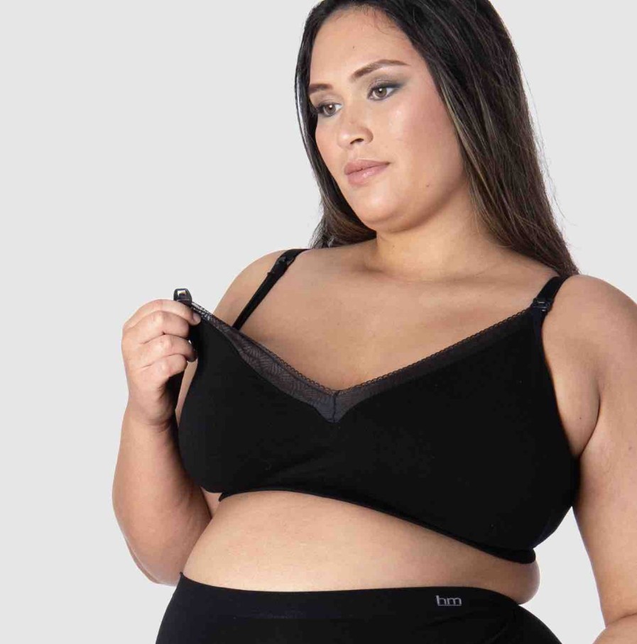 Maternity Hot Milk Wirefree | Caress Bamboo Wirefree Full Cup Nursing Bra