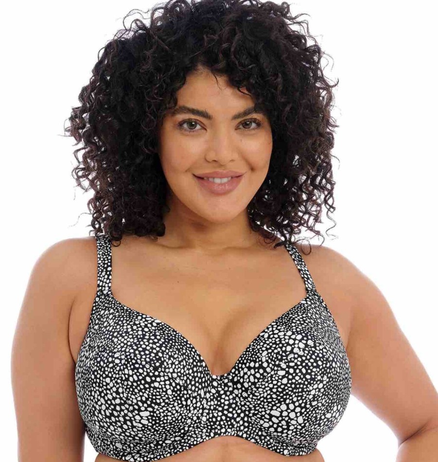 Swim Elomi Swim Plunge Bikinis | Pebble Cove Uw Plunge Bikini Top