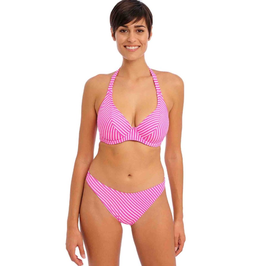 Swim Freya Swim Bikini Briefs | Jewel Cove Stripe High Leg Bikini Brief