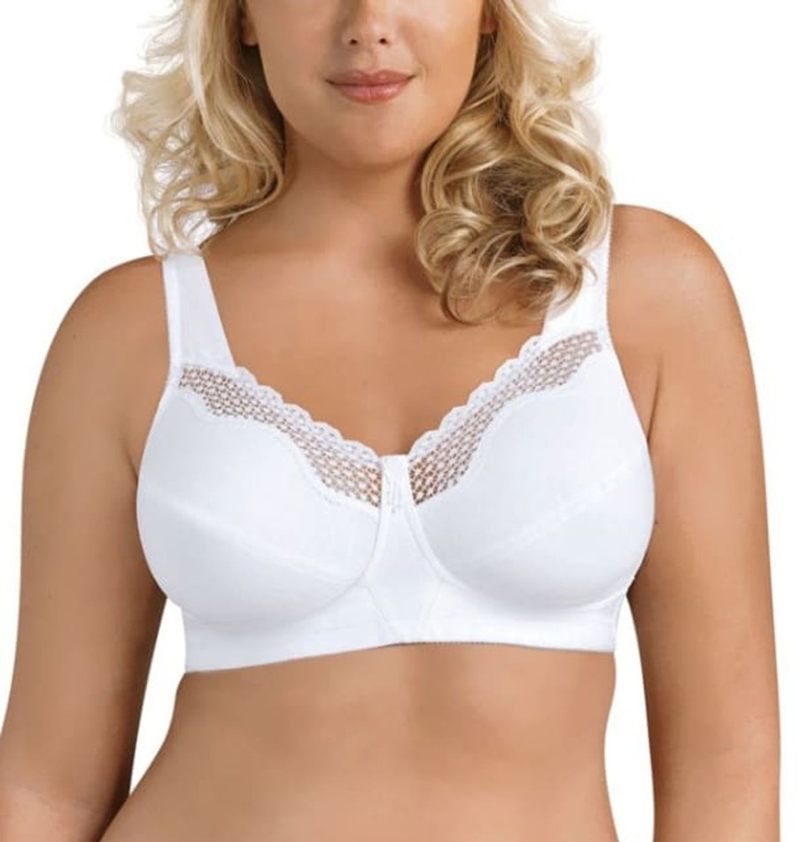 Lingerie Exquisite Form Full Cup Bras | Cotton Lace Wirefree Bra