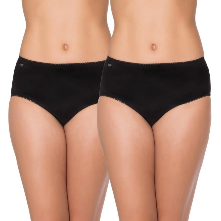 Lingerie Triumph International Briefs | Sloggi Cotton Midi Brief Twin Pack