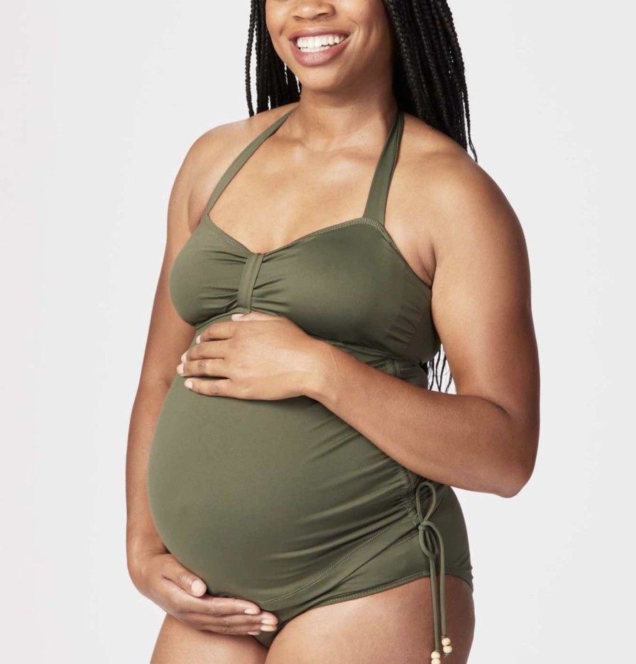 Maternity Cake Maternity Under The Bump Briefs | Rosewater Coconut Maternity Tankini Set