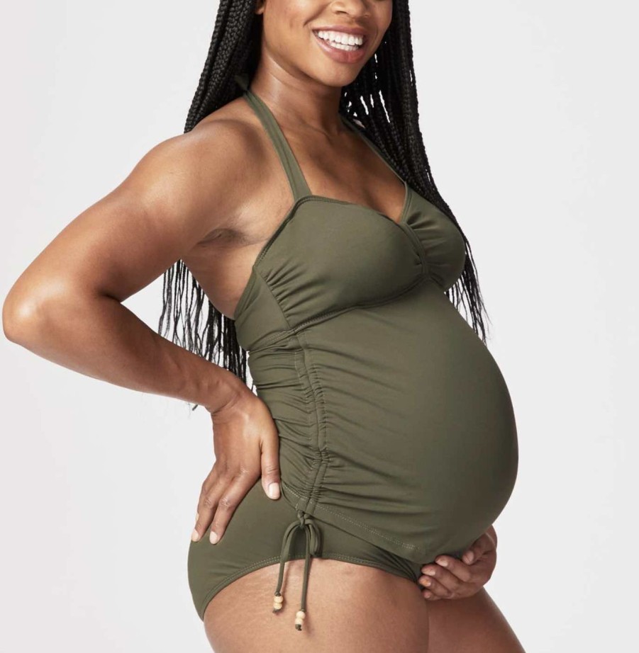 Maternity Cake Maternity Under The Bump Briefs | Rosewater Coconut Maternity Tankini Set