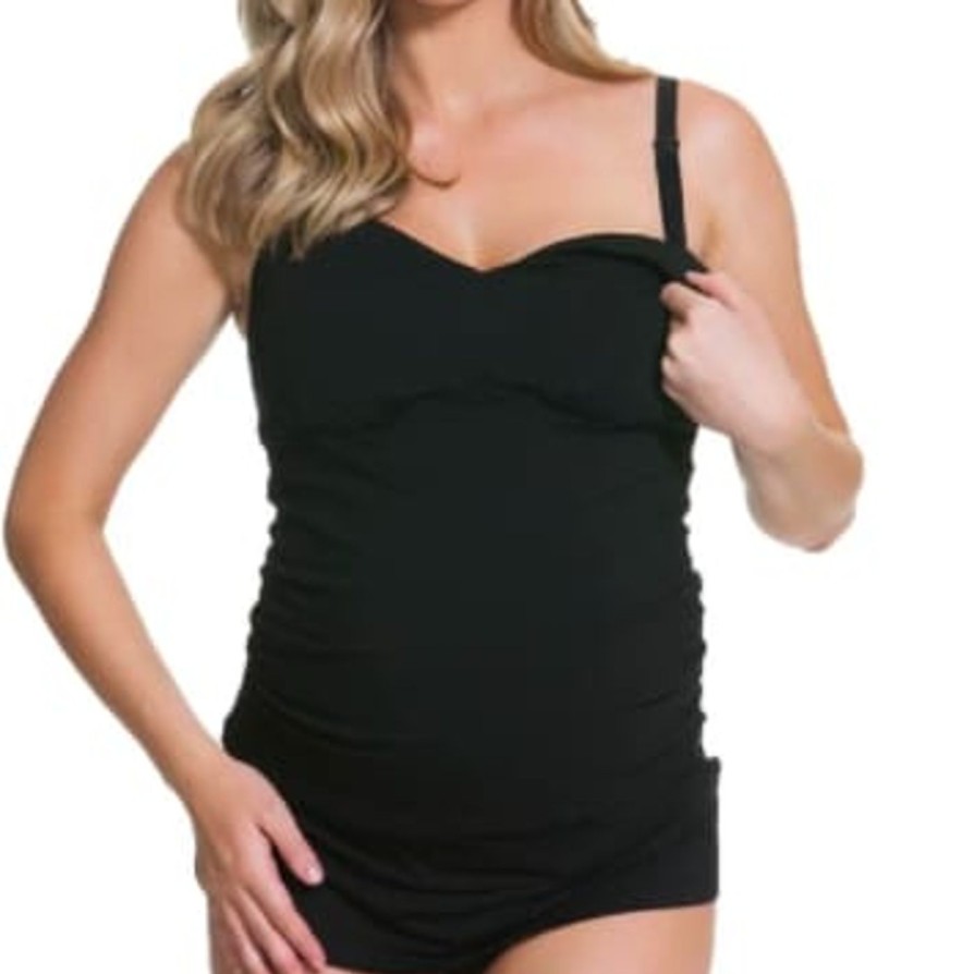 Maternity Cake Maternity Nursing Tops | Ice Cream Nursing Tank With Molded Cups (For B-Dd Cups)