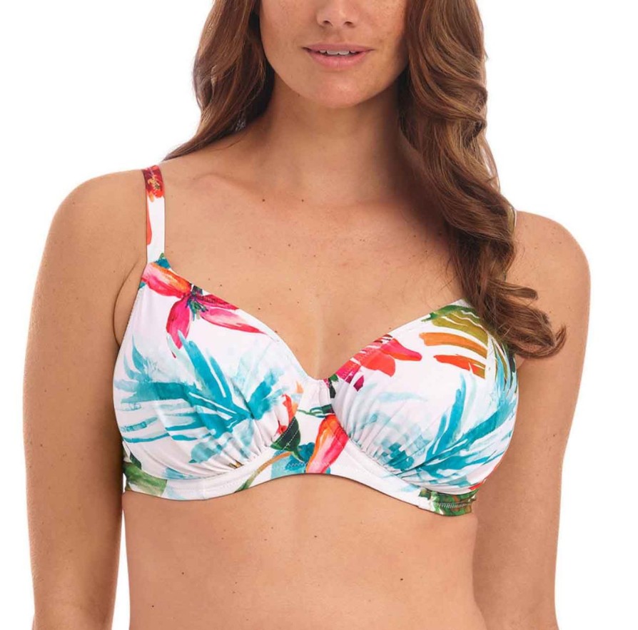 Swim Fantasie Swim Balcony Bikinis | Kiawah Island Gathered Full Cup Bikini Top