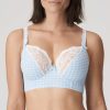 Lingerie PrimaDonna Balcony Bras | Madison Deep Plunge Longline Bra Blue Bell