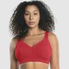 Lingerie Parfait Bralettes | Dalis Red Wireless Modal Bralette