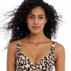 Swim Freya Swim Plunge Bikinis | Animal Instinct High Apex Bikini Top