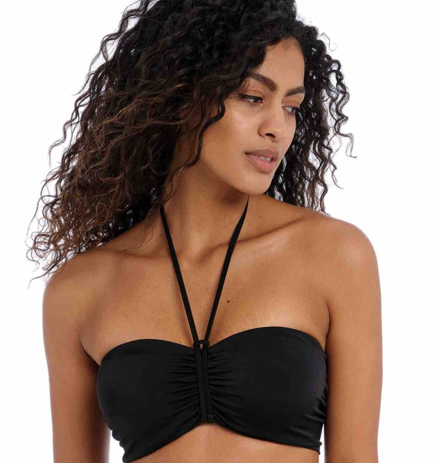 Swim Freya Swim Bandeau Bikinis | Jewel Cove Plain Padded Bandeau Top