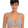 Swim Freya Swim Halterneck Bikinis | Jewel Cove Stripe Banded Halter Bikini Top