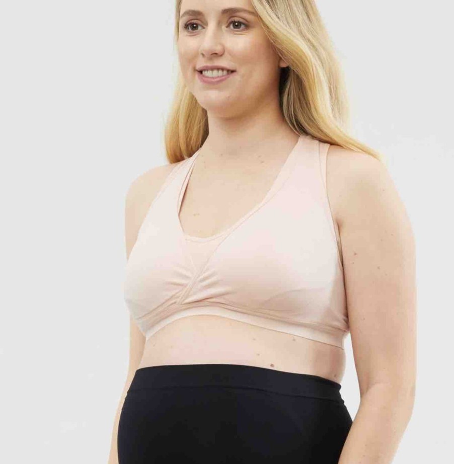 Maternity Cake Maternity Crop Tops | Lotus Hands Free Pumping Bra E-Ff