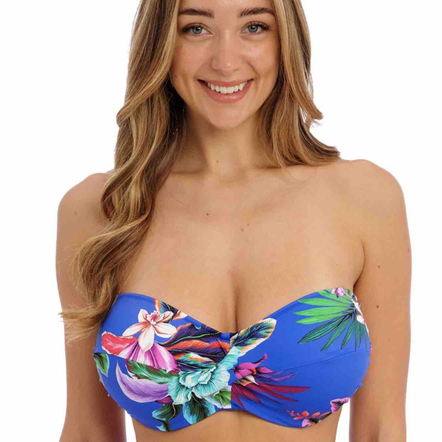 Swim Fantasie Swim Bandeau Bikinis | Halkidiki Twist Bandeau Bikini Top