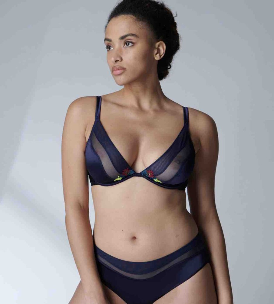 Lingerie Simone Plunge Bras | Elsa Wired Triangle Bra