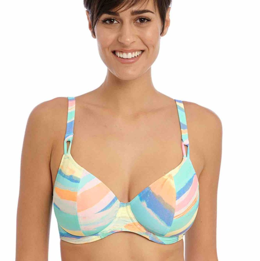 Swim Freya Swim Plunge Bikinis | Summer Reef Plunge Bikini Top