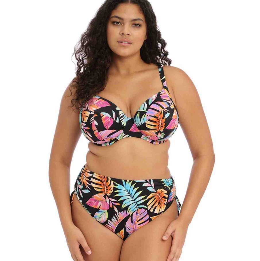 Swim Elomi Swim Plunge Bikinis | Tropical Falls Plunge Bikini Top