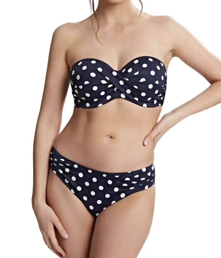 Swim Panache Bikini Briefs | Anya Riva Spot Gathered Bikini Brief