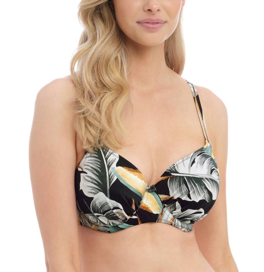 Swim Fantasie Swim Balcony Bikinis | Bamboo Grove Gathered Full Cup Bikini Top