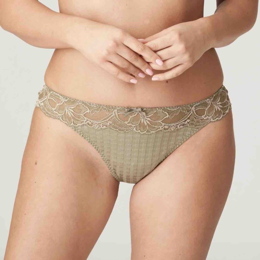 Lingerie PrimaDonna Thongs | Madison Golden Olive Thong