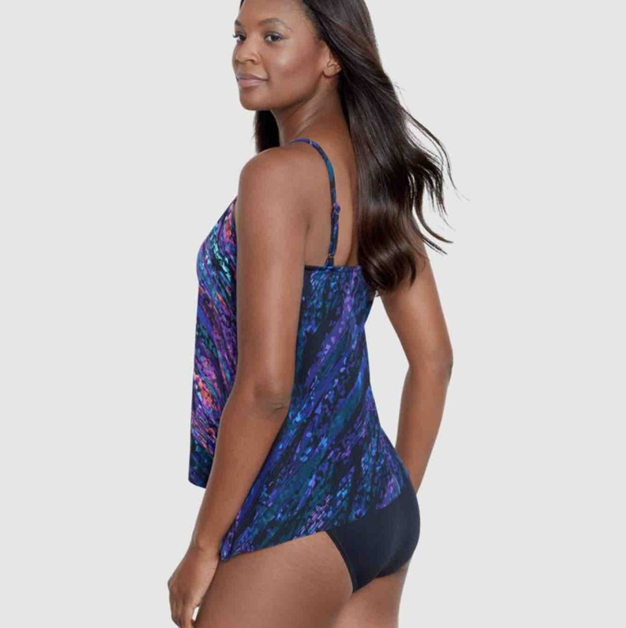 Swim Miraclesuit Wirefree Tankinis | Mood Ring Slimming Peephole High Neck Tankini