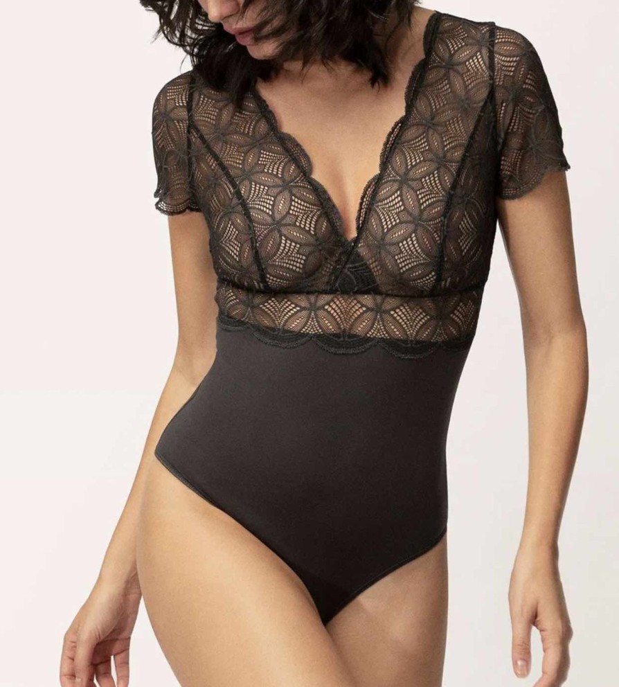 Lingerie Empreinte Bodysuits | Romy Embroidery Bodysuit