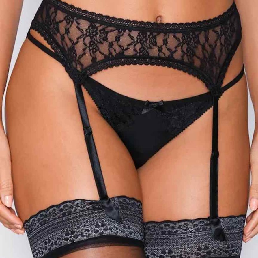 Lingerie N/A Briefs | Crazy Lace Suspender Belt