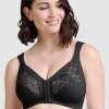 Lingerie Sans Complexe Front Opening Bras | Clara Wirefree Front Closure Bra With Lace