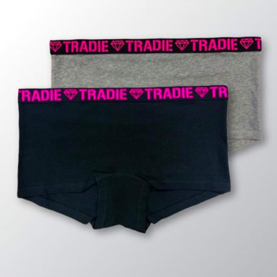 Lingerie Storm in a D cup Boyleg Shorts | Tradie Lady 2Pk Shortie