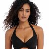 Swim Freya Swim Halterneck Bikinis | Jewel Cove Plain Banded Halter Bikini Top