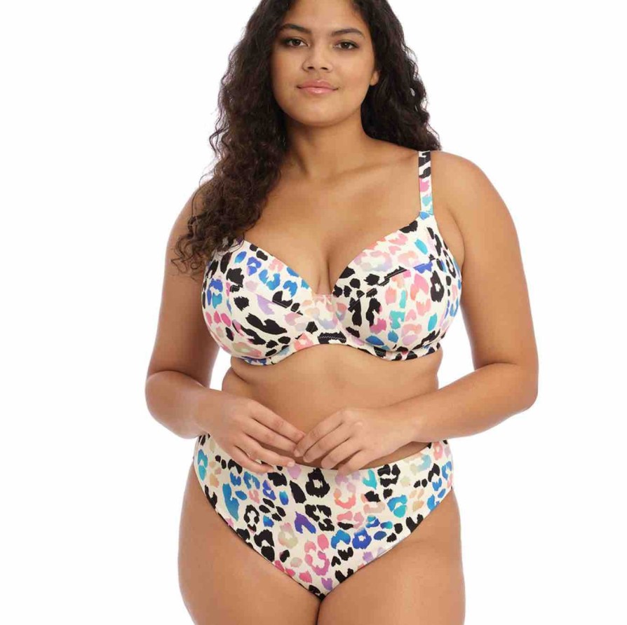 Swim Elomi Swim Bikini Briefs | Party Bay Mid Rise Bikini Brief