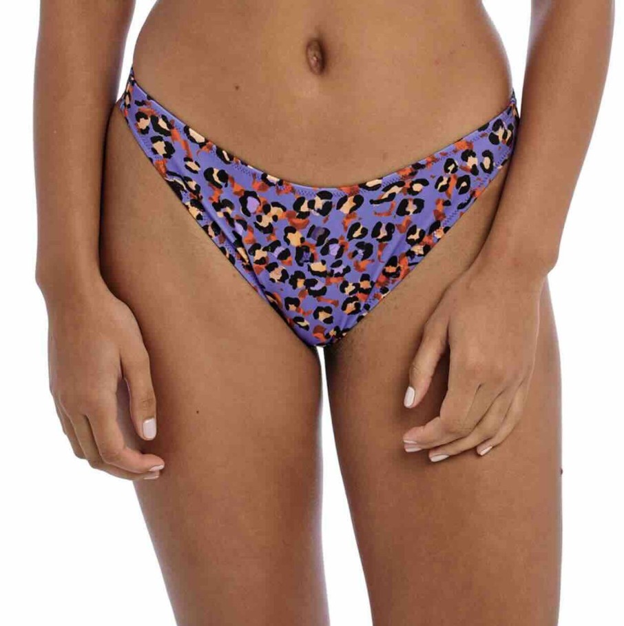 Swim Freya Swim Bikini Briefs | Santiago Nights Leopard High Leg Bikini Brief