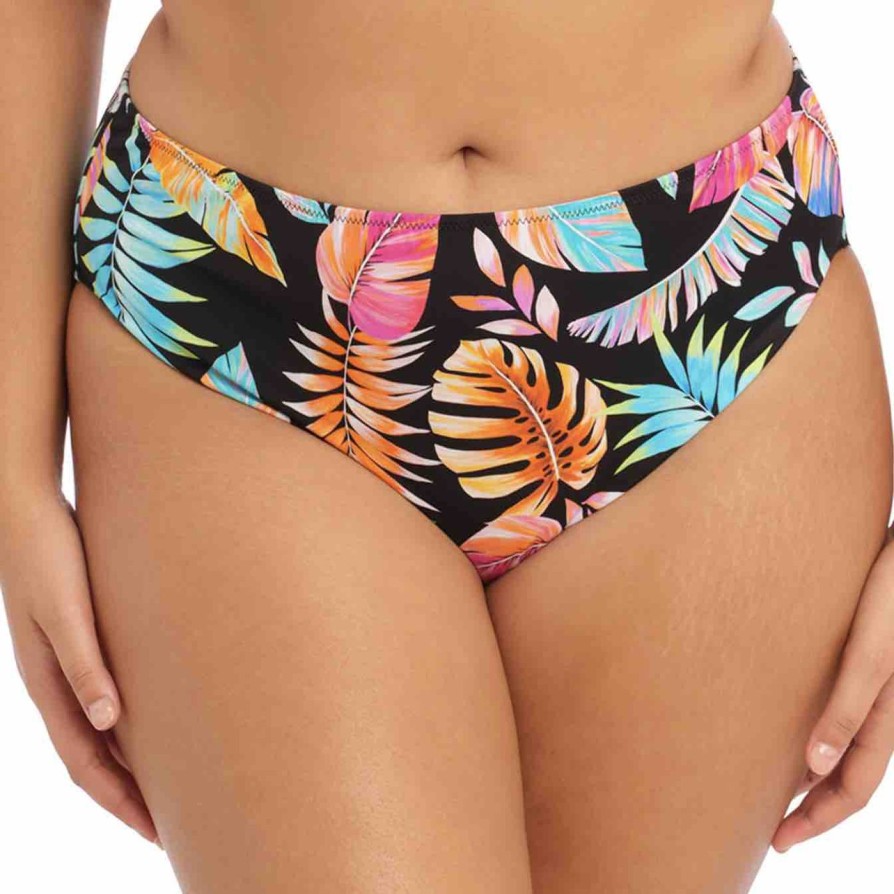 Swim Elomi Swim Bikini Briefs | Tropical Falls Mid Rise Bikini Brief