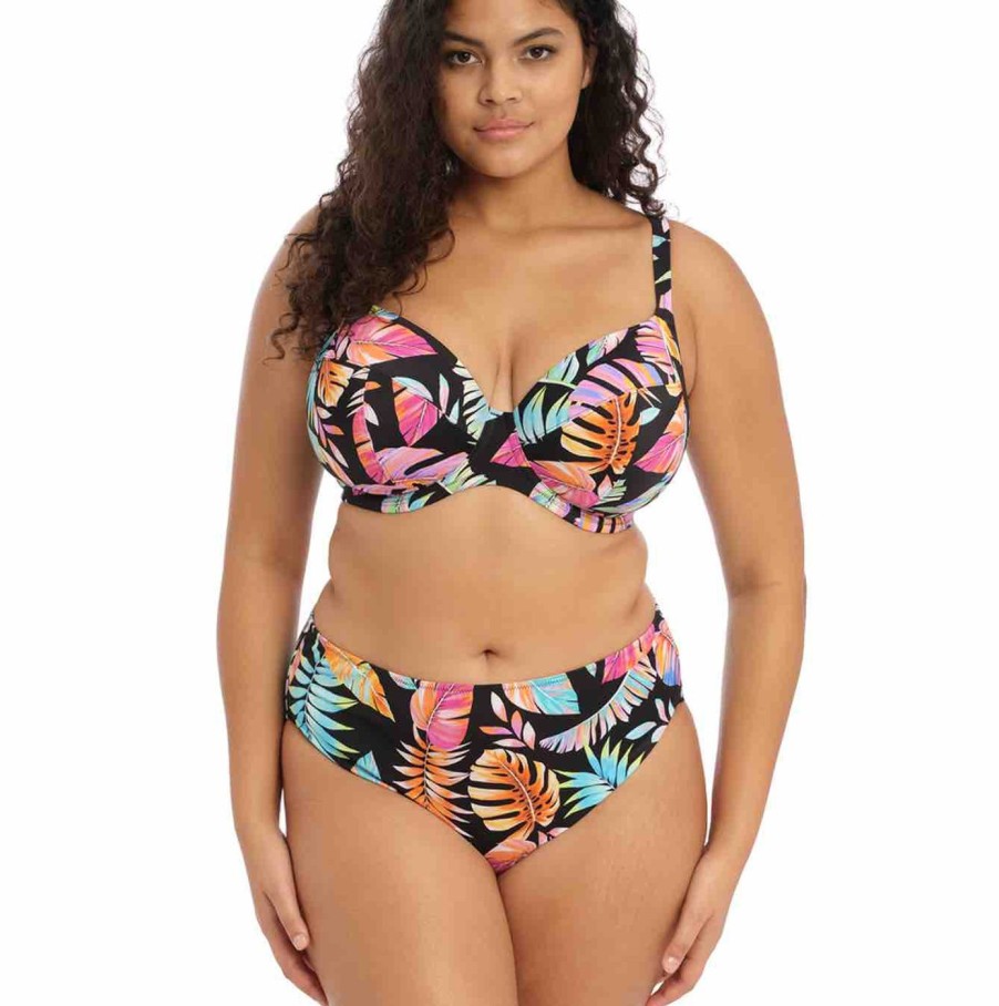 Swim Elomi Swim Bikini Briefs | Tropical Falls Mid Rise Bikini Brief