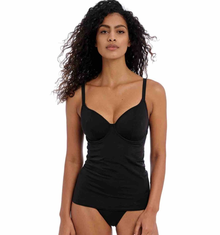 Swim Freya Swim Plunge Tankinis | Jewel Cove Plain Non Padded Plunge Tankini Top