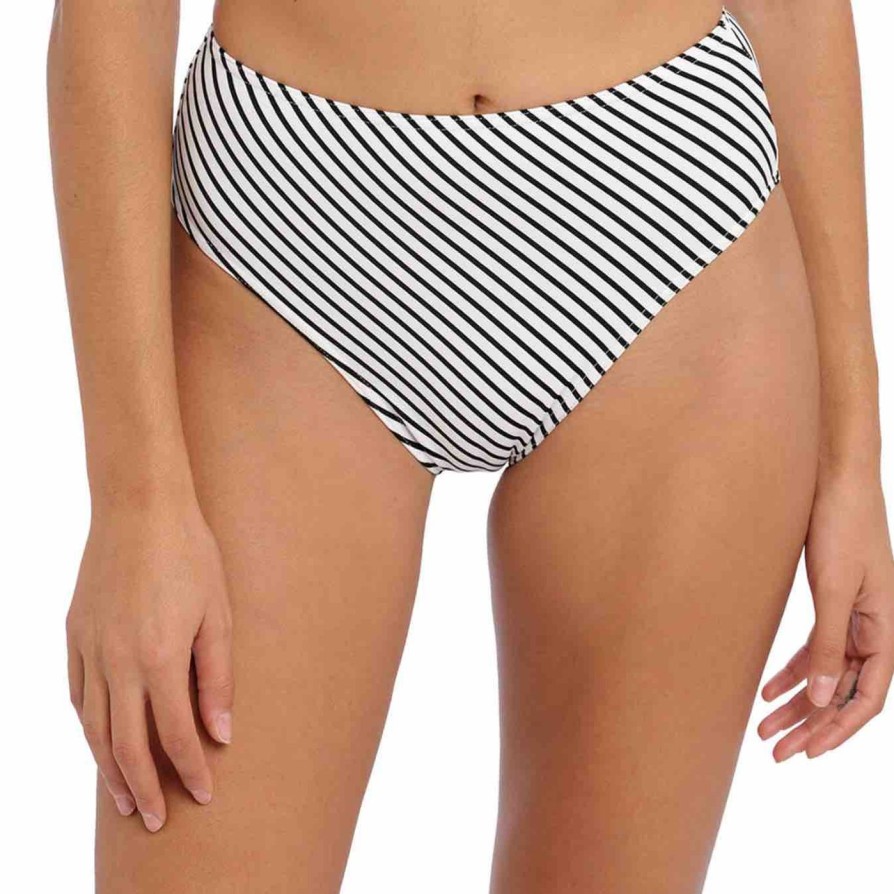 Swim Freya Swim Bikini Briefs | Jewel Cove Stripe High Waist/Leg Brief