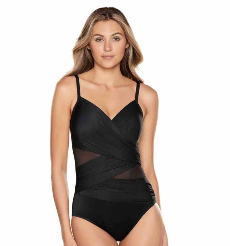 Swim Miraclesuit Control Swimsuits | Network Mystique Underwired Shaping Swimsuit