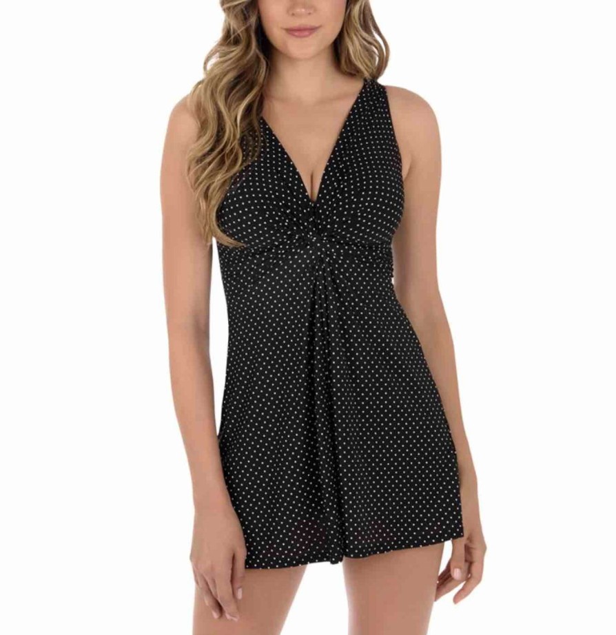 Swim Miraclesuit Swim Accessories | Must Have Pin Point Marais Short Shaping Swimdress