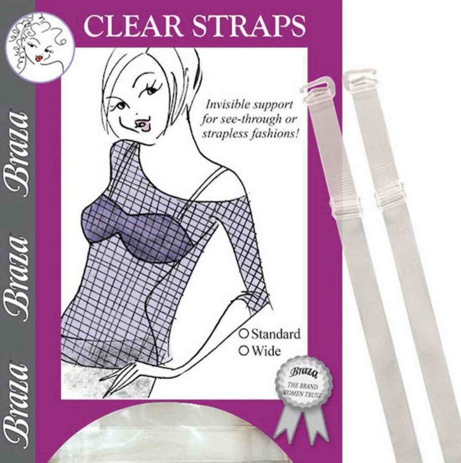 Lingerie Storm in a D cup Bra Accessories | Clear Straps