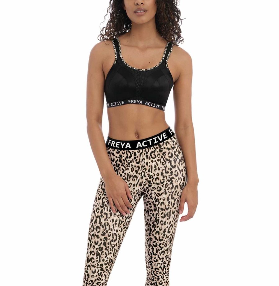 Sports Freya Active High Impact | Dynamic Pure Leopard Non Wired Sports Bra