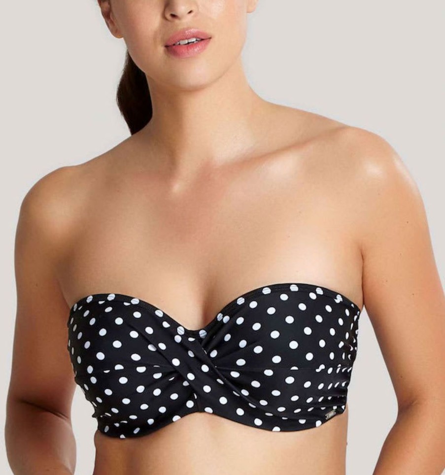 Swim Panache Bandeau Bikinis | Anya Spot Bandeau Bikini Top