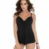 Swim Miraclesuit Balcony Tankinis | Rock Solid Marina Draped Underwire Tankini Top