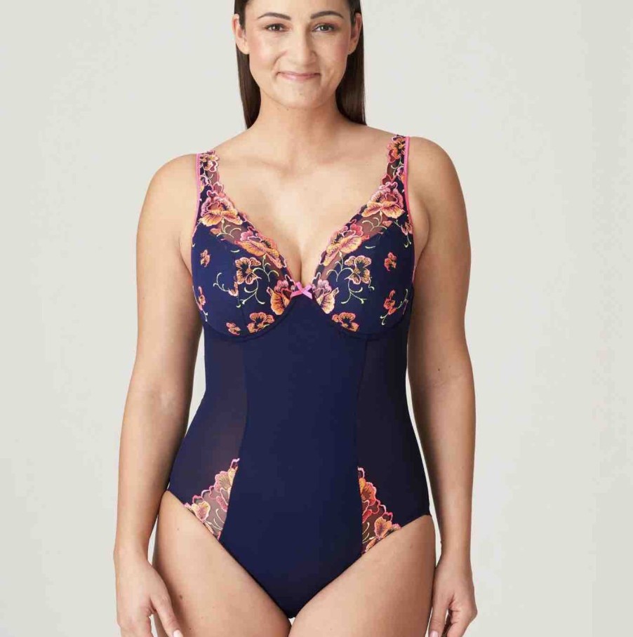 Lingerie PrimaDonna Bodysuits | Devdaha Half Padded Plunge Bodysuit