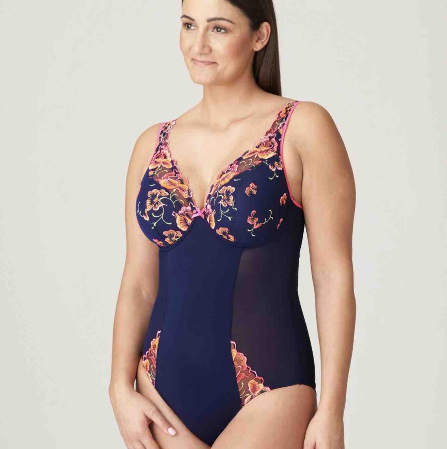 Lingerie PrimaDonna Bodysuits | Devdaha Half Padded Plunge Bodysuit