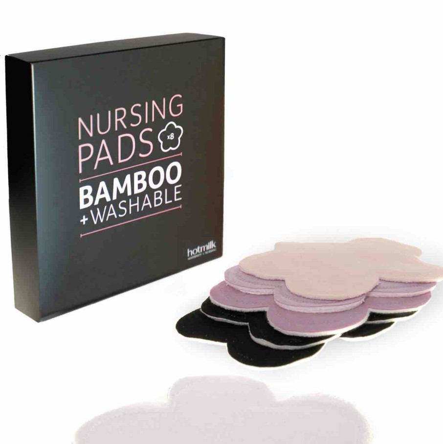 Maternity Hot Milk Nursing Pads | Bamboo Breast Pads 8 Pack