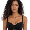 Swim Freya Swim Balcony Bikinis | Jewel Cove Plain Sweetheart Padded Bikini Top