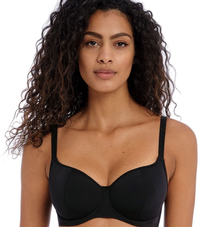 Swim Freya Swim Balcony Bikinis | Jewel Cove Plain Sweetheart Padded Bikini Top