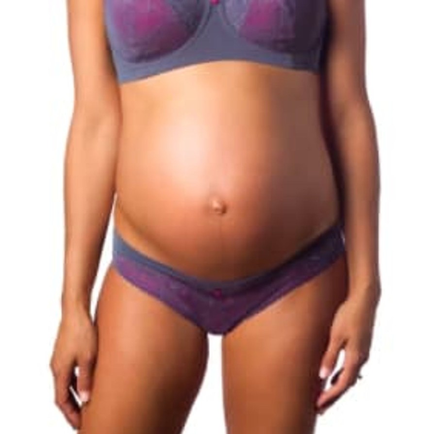 Maternity Hot Milk Under The Bump Briefs | Temptation Graphite Bikini Brief